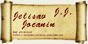 Jelisav Jočanin vizit kartica